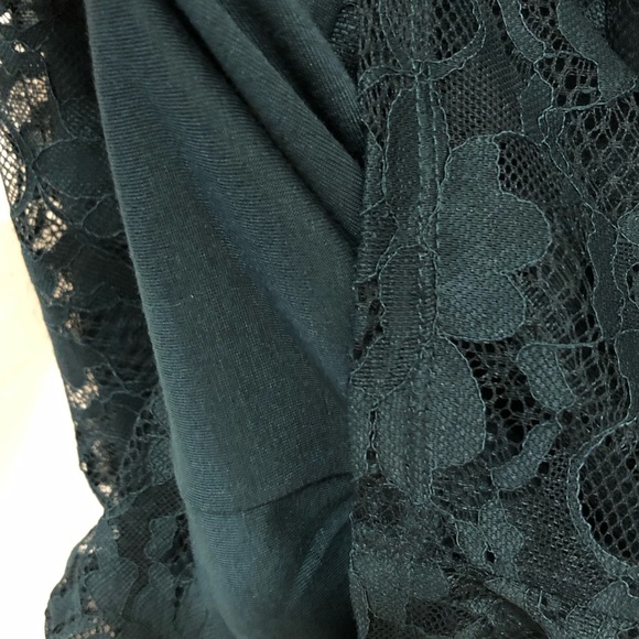 Lace Emerald Green Sleeveless Turtleneck Cocktail Party Dress (New) - Picture 3 of 8